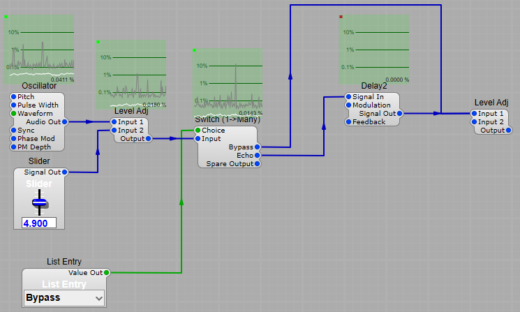 How to bypass an effect module.