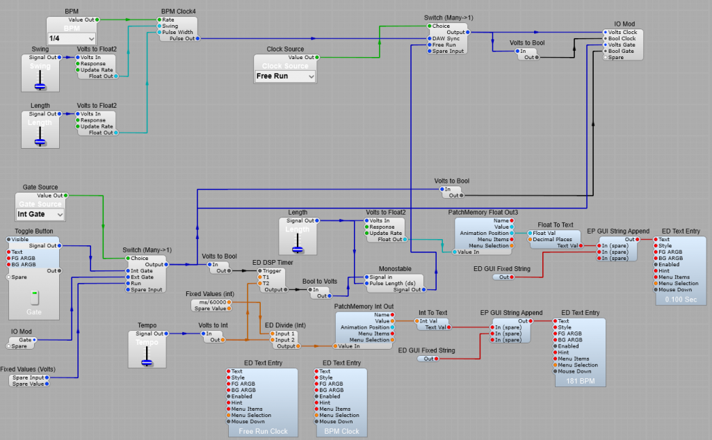 The complete clock pulse generator