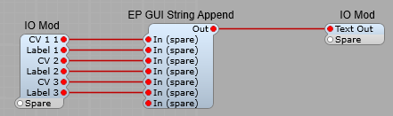 Combining all the text strings