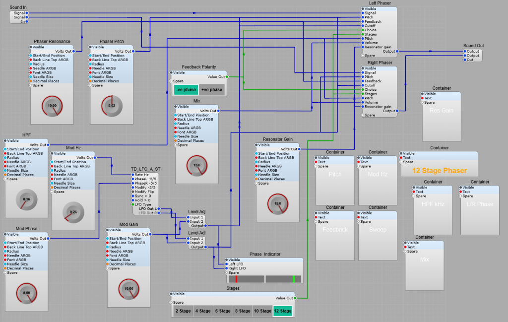 The completed phaser project