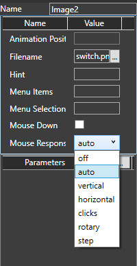 Mouse response settings