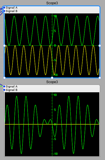 "Beating" effect created by slight regular variations in phase, or a slight difference in frequency. 